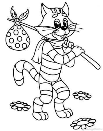 Раскраска "в Простоквашино"