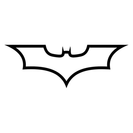 Значок Бэтмена трафарет