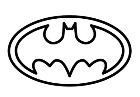 Бэтмен знак раскраска