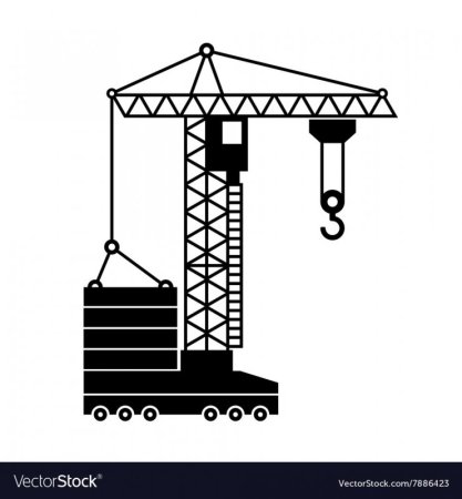 Башенный кран контур