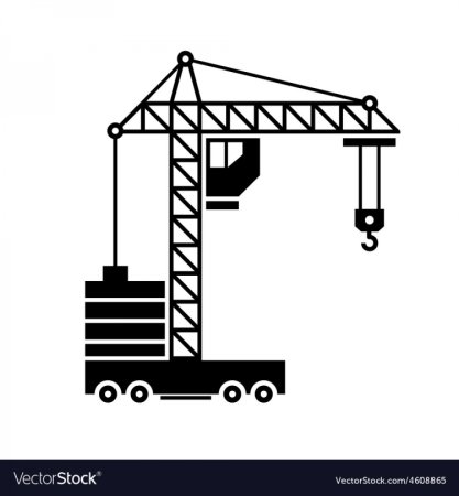 Башенный кран пиктограмма