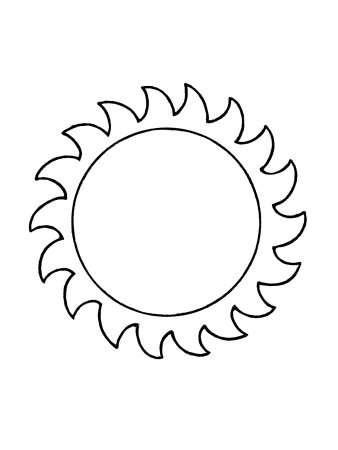 Sun раскраска