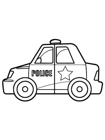 2109 Полиция сбоку рисунок
