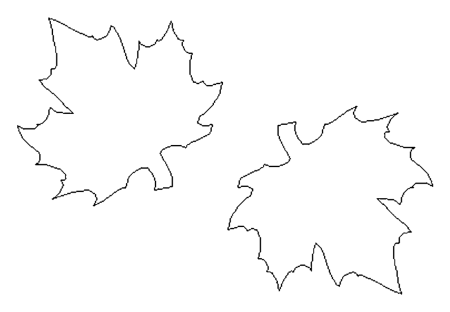 Листочки раскраска