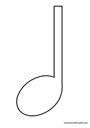 Нотки трафарет