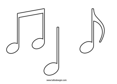 Ноты раскраска