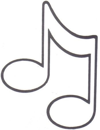 Нотки трафарет