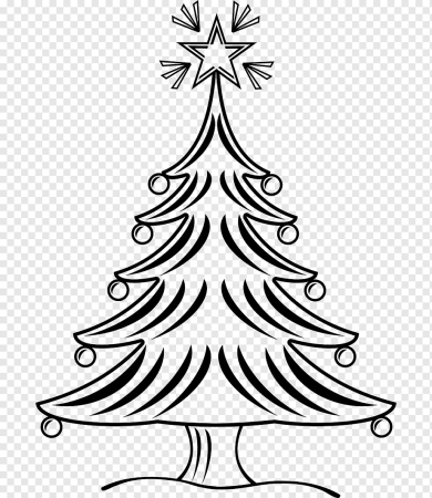 Ель раскраска для детей