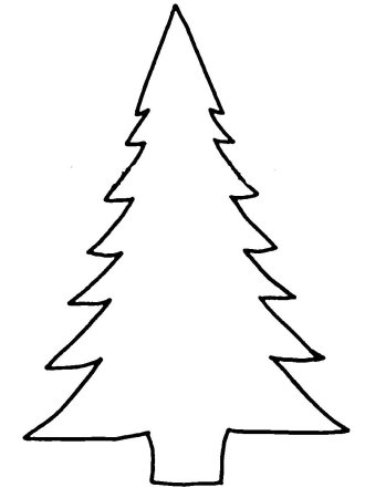 Елка контур