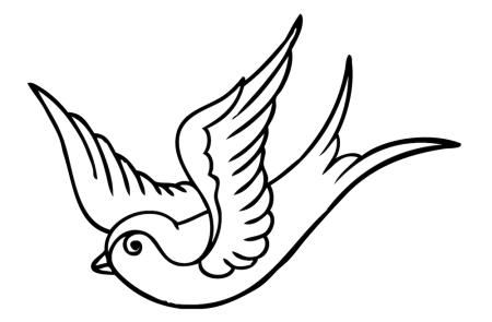 Ласточка эскиз