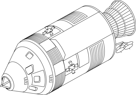 Космические аппараты. Раскраска