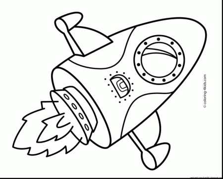 Раскраска космический корабль для детей