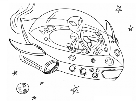 Космический корабль контурный рисунок (48 фото)