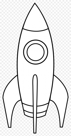 Ракета трафарет для детей