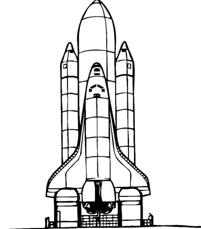 Раскраска Спейс шаттл