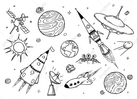 Раскраска космос и планеты