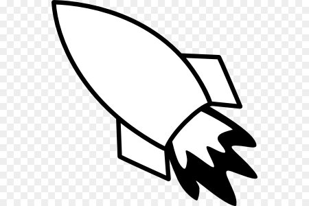 Ракета рисунок контур