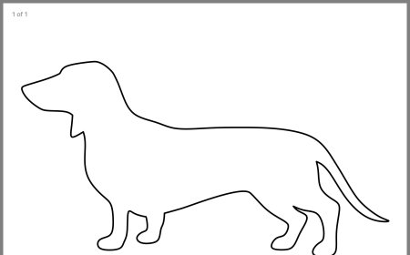 Такса трафарет