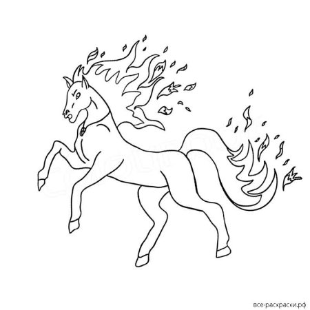 Конек горбунок raskraska