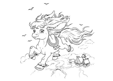 Раскраска Сивка бурка иллюстрации