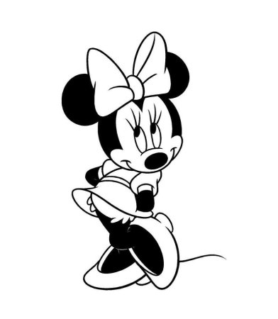 Минни трафарет