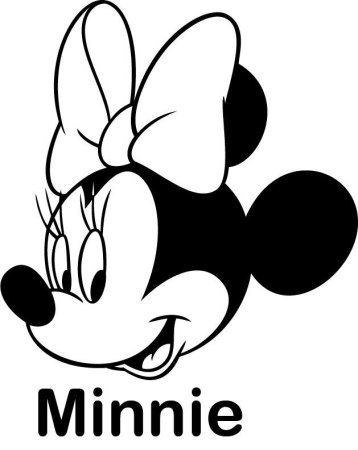 Микки Маус раскраска голова