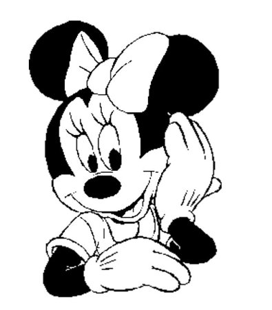 Лицо Микки Мауса раскраска