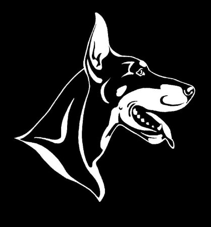 Собака Доберман вектор