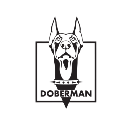 Доберман векторное изображение