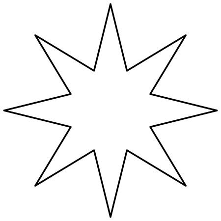 Звёздочки трафареты для вырезания