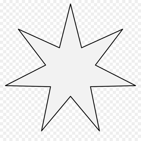 Семиконечная звезда контур