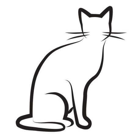 Кот контур