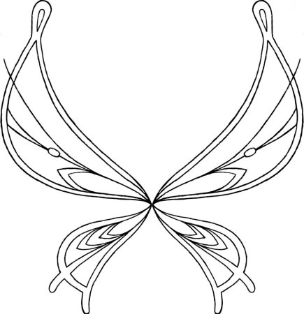 Крылья Винкс Беливикс раскраска