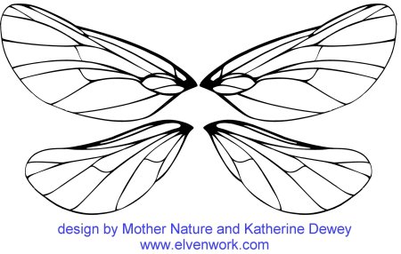 Крылья Стрекозы шаблон