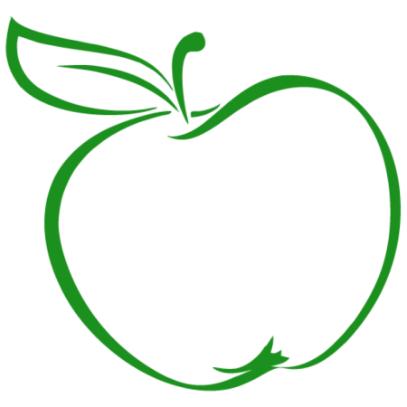 Картинка яблоко контурный рисунок (47 фото)