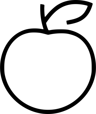 Яблоко шаблон