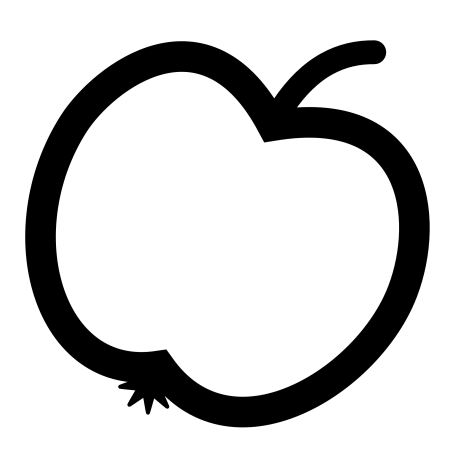 Яблоко контур