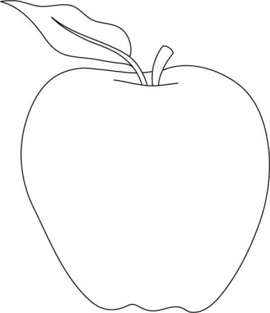 Яблоко раскраска