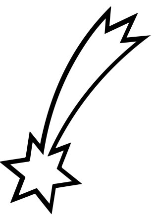 Комета раскраска для детей