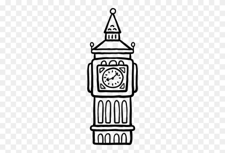 Биг Бен трафарет