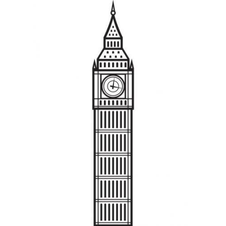 Башня Биг Бен чертеж