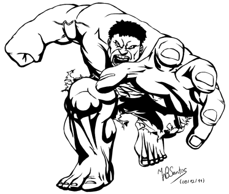 Халк Marvel Comics раскраска
