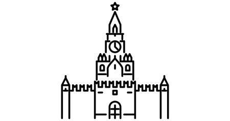 Спасская башня Московского Кремля вектор