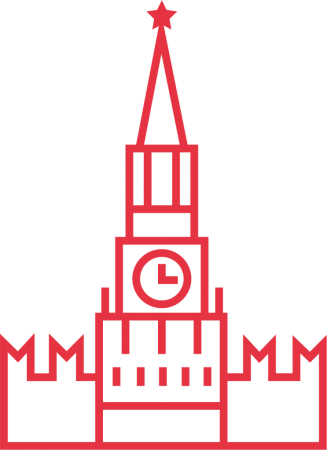 Силуэт Московского Кремля