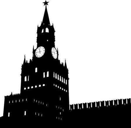 Спасская башня Кремля поэтапное рисование