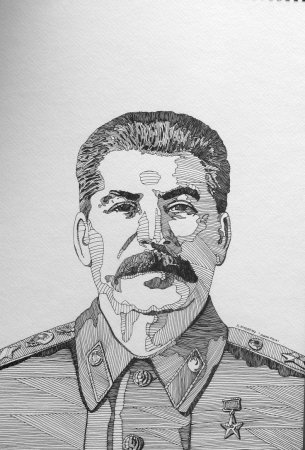 Сталин профиль вектор