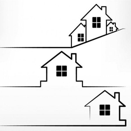 Домик силуэт