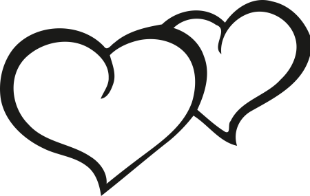 Сердце трафарет