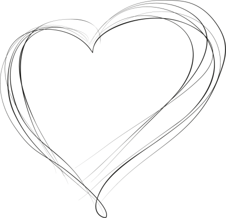 Сердечко контур