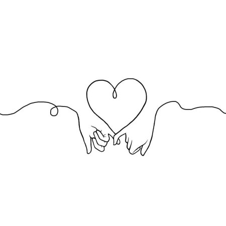 Сердце одной линией